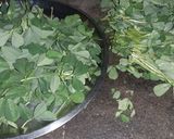 A picture of step 2 of Aaloo methi.