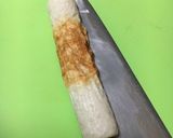 A picture of step 4 of Easy Fake Unadon with Chikuwa.