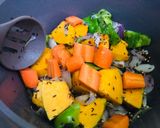 A picture of step 2 of Red Lentil and Pumpkin Soup.