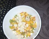 A picture of step 2 of Fruits creamy salad.