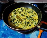 A picture of step 5 of Dahi Bhindi.