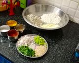 A picture of step 1 of Thalipeeth.