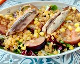 Foto del paso 4 de la receta: Ensalada gourmet con lentejas rojas y caballa