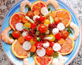 Foto del paso 3 de la receta: Ensalada de pasta de guisantes con 🦐 y 🍊