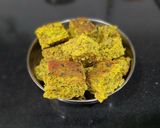 A picture of step 5 of No Oil Baked Kothambir wadi (coriander leaves).
