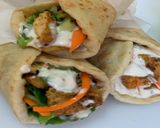 A picture of step 1 of Arabian shwarma.