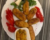عکس مرحله 2 از دستور کوکو سیب زمینی سوخاری