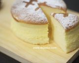 Foto langkah ke 9 dari resep Japanese cotton cheesecake (light - less sugar).