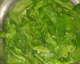 A picture of step 3 of Palak paneer.
