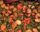 A picture of step 5 of Poha Veggie Roastie.