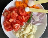 A picture of step 2 of High Protein Veggie Hummus Dip With Pia Bread.