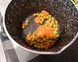 Une image de l'étape 1 de Liégeois petits pois carottes menthe.