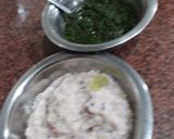 A picture of step 3 of Haryali Murg.