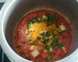 A picture of step 4 of Tuvar in tomato gravy.