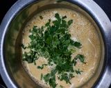 A picture of step 2 of Besan Drumstick curry.