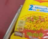 A picture of step 4 of Punjabi tadka soupy maggi.
