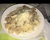 Foto del paso 3 de la receta: Espaguetis con pollo y queso