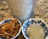 A picture of step 2 of Perilla Leaf Drink with Rock Sugar.