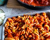 Une image de l'étape 4 de Fusilli con Pomodoro & Mozzarella !!.