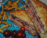 A picture of step 27 of Monte Cristo sandwich.