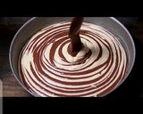 A picture of step 9 of Zebra cake.
