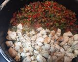 Foto del paso 2 de la receta Nachos con pollo y verduras salteadas