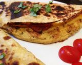 Sonkával és sajttal töltött tortilla recept fázis 3 fotója