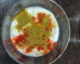 A picture of step 3 of Papad Curry (Dahi Papad Sabzi).