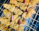 A picture of step 6 of Lemon shish tawook.