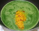 A picture of step 5 of Palak(spinach) paneer.