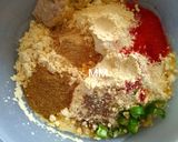 A picture of step 1 of Masala Chilla.