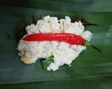 Foto langkah ke 5 dari resep Pepes Tahu Telur Asin.