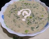 A picture of step 8 of Methi Matar Malai.