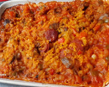 Foto del paso 7 de la receta: Arroz al horno con setas y chorizo