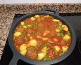 Foto del paso 5 de la receta Albóndigas XL en salsa jardinera