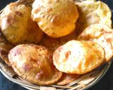 A picture of step 8 of Watermelon poori.