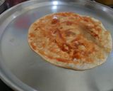A picture of step 2 of Chana Mayo rolls.