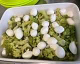Une image de l'étape 8 de Flan de chou romanesco au porc et parmesan.