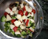 A picture of step 4 of Power packed broccoli mushroom salad.