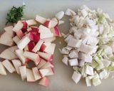 A picture of step 2 of Apple and cabbage salad.