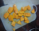 Foto del paso 1 de la receta: Carpaccio de papaya y pata asada receta express
