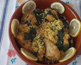 Foto del paso 5 de la receta: Pollo al limón con espinacas