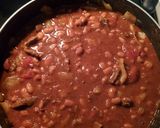 A picture of step 5 of Chocolate Carne Asada Chili.