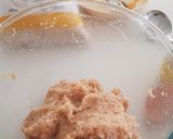 A picture of step 2 of Chicken Meatballs in Chinese Orange Sauce.