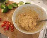 A picture of step 1 of Tasty peanut butter chicken.