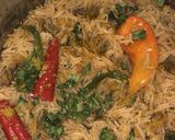 A picture of step 7 of Afghan pulao.
