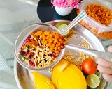 A picture of step 1 of Mango Chatpata Salad (Masala Bundi with Mango salad) 🥗.