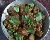 A picture of step 6 of Chilli garlic mushroom.