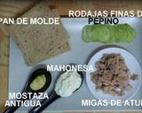 Foto del paso 1 de la receta: Sándwich o canapé de pepino y atún