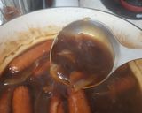 A picture of step 3 of My Sausage in Onion Gravy with Creamy Mashed Potato & Peas. 😘.